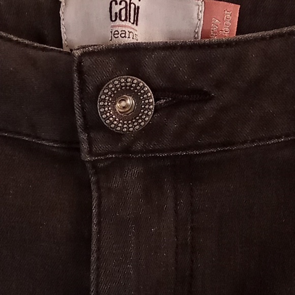 CABI Jeans curvy slim boot Size 10 Black Color B6 - Picture 5 of 9